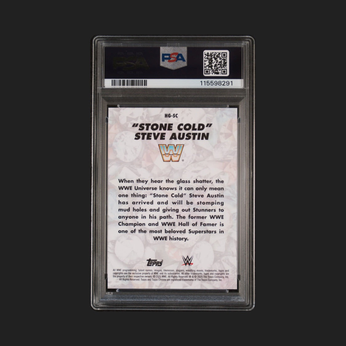 2025 Topps Chrome Stone Cold Steve Austin HGSA