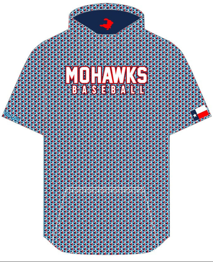 Mohawks Baseball - Pattern Hoodie
