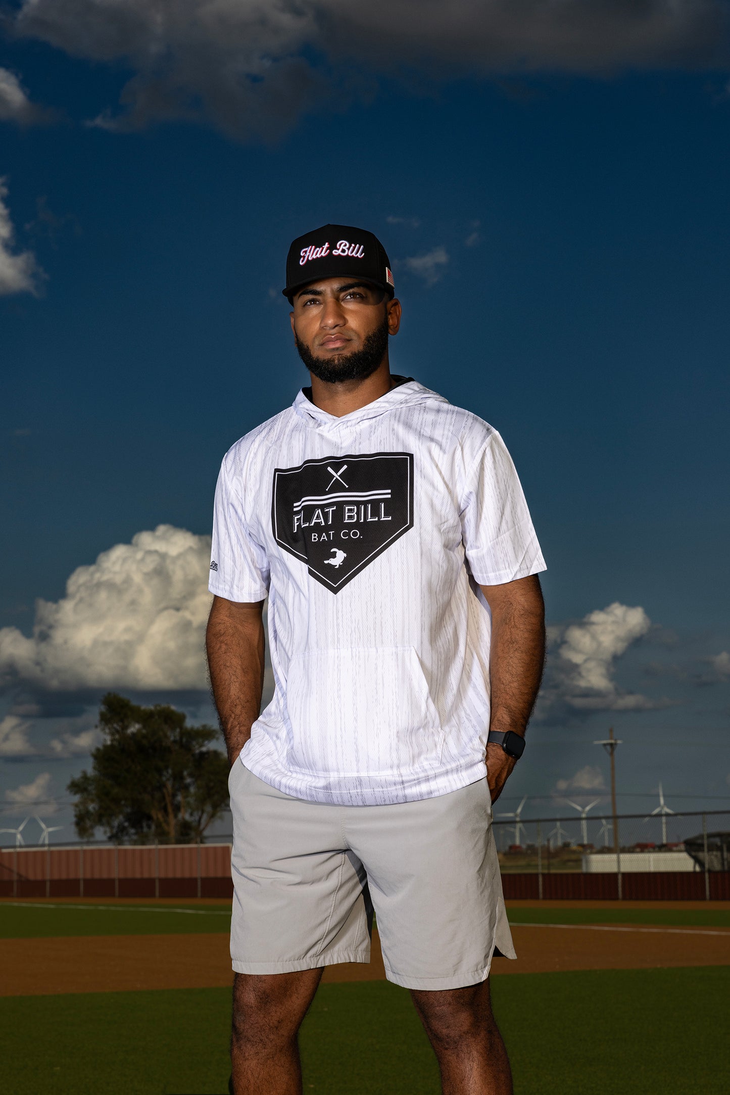 Wood Grain Bat Co - Premium Sublimated Short Sleeve Hoodie