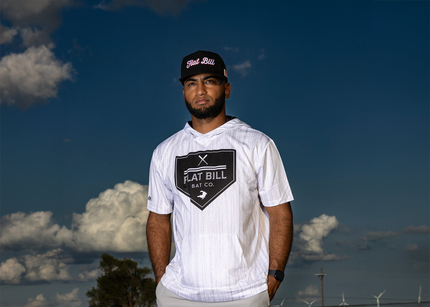 Wood Grain Bat Co - Premium Sublimated Short Sleeve Hoodie