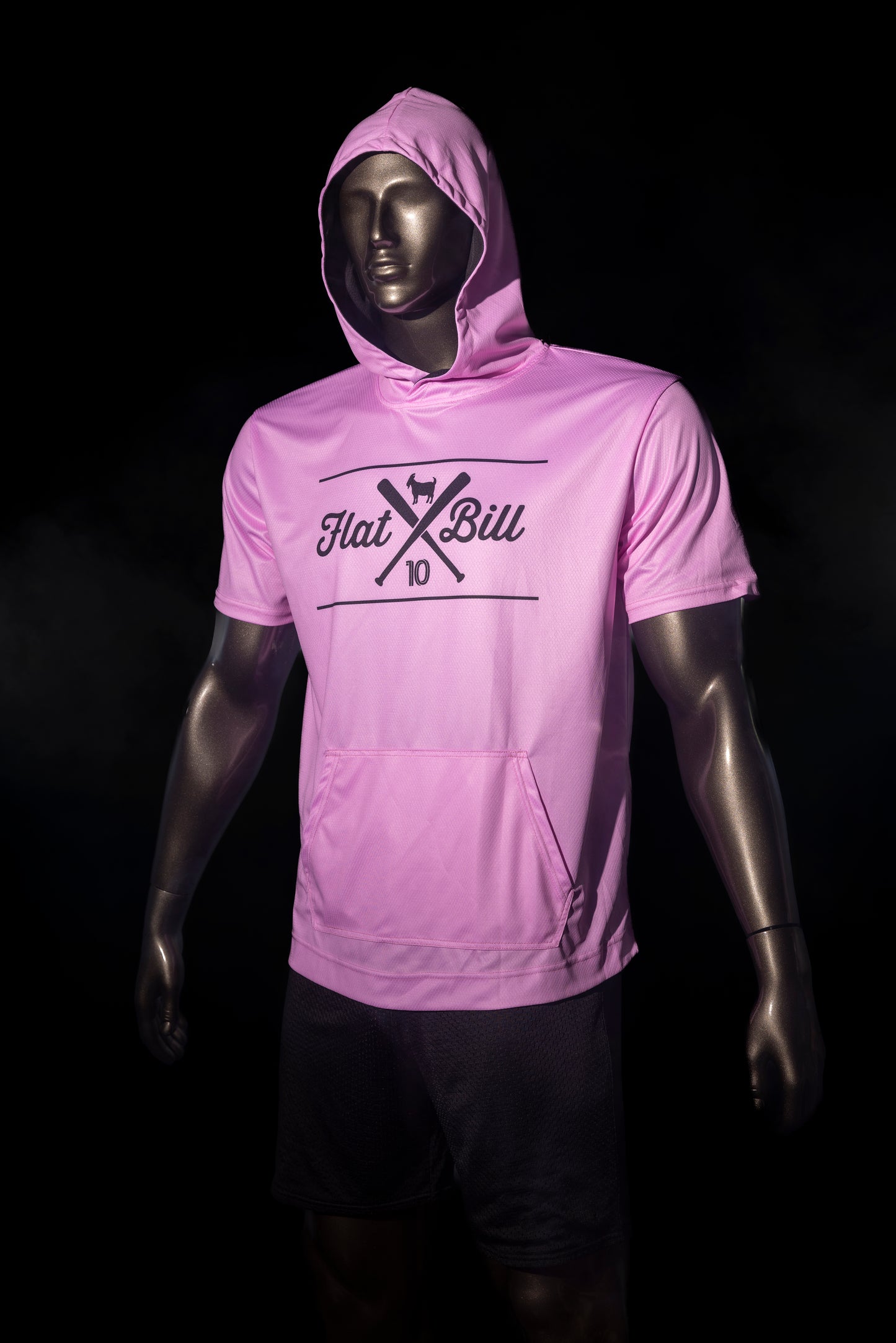 GOAT Flatbill Hoodie - Premium Sublimated Short Sleeve Hoodie