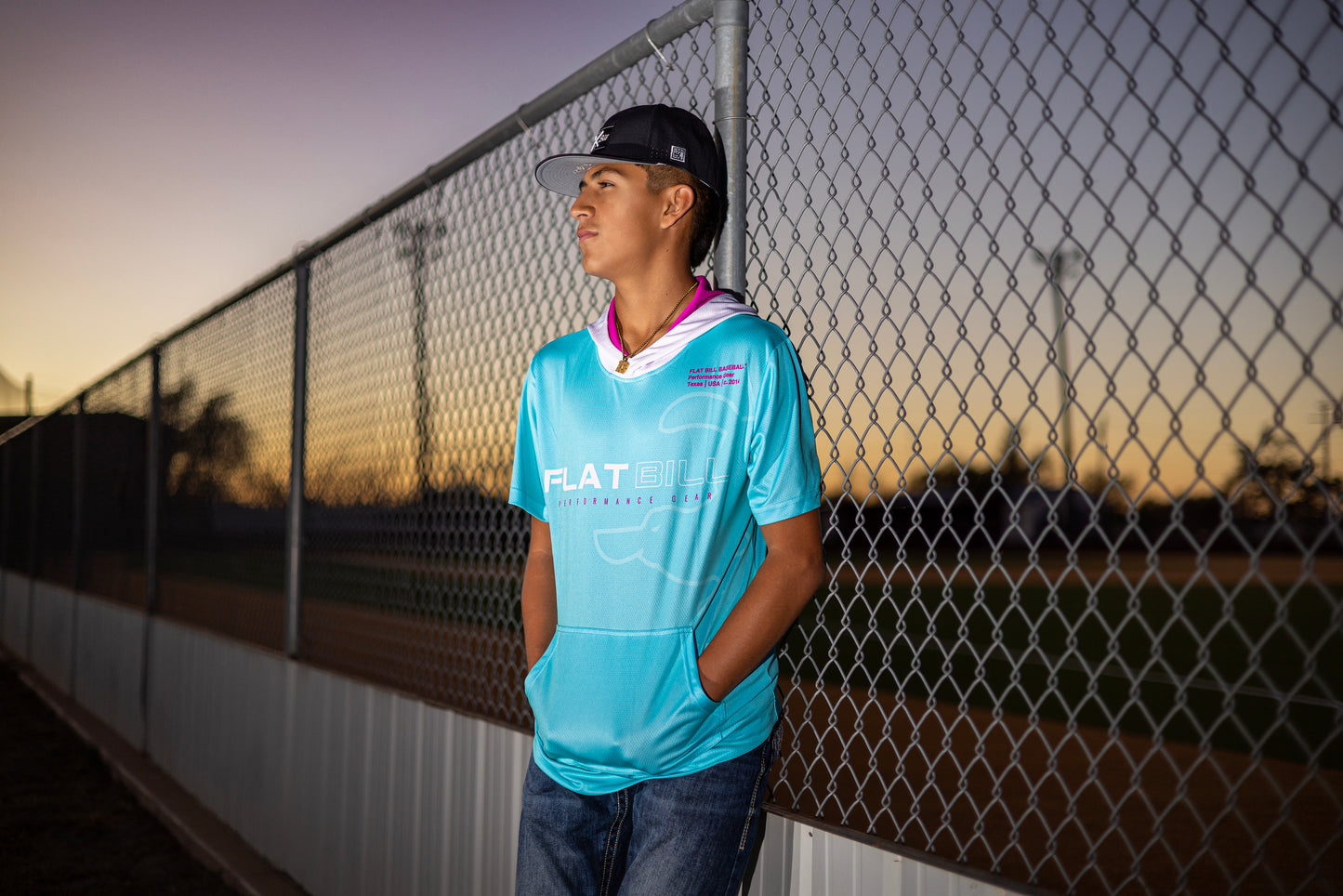 PFG (Turquoise) - Premium Sublimated Short Sleeve Hoodie