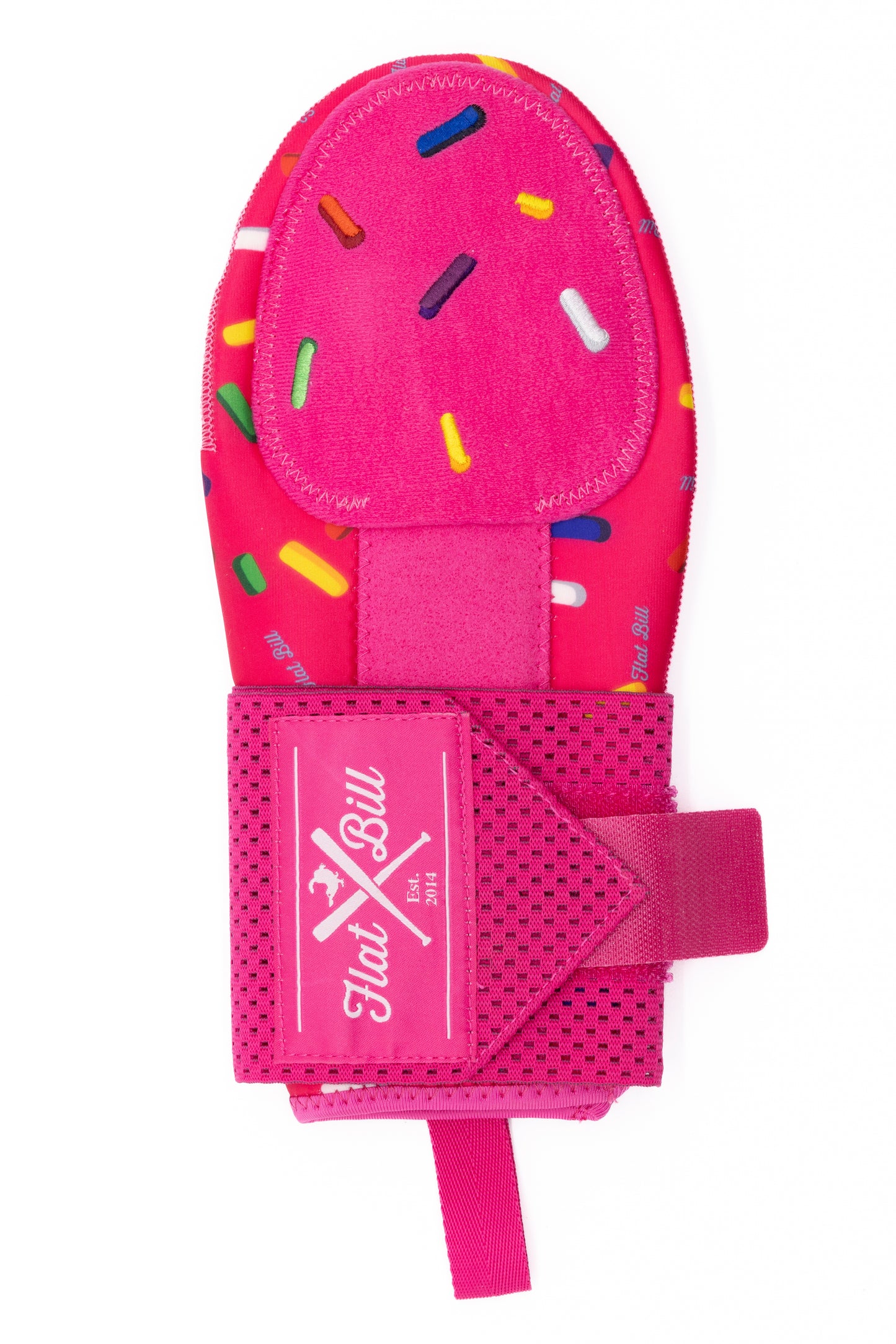 Pink Donut Sprinkles Sliding Mitt Flatbill
