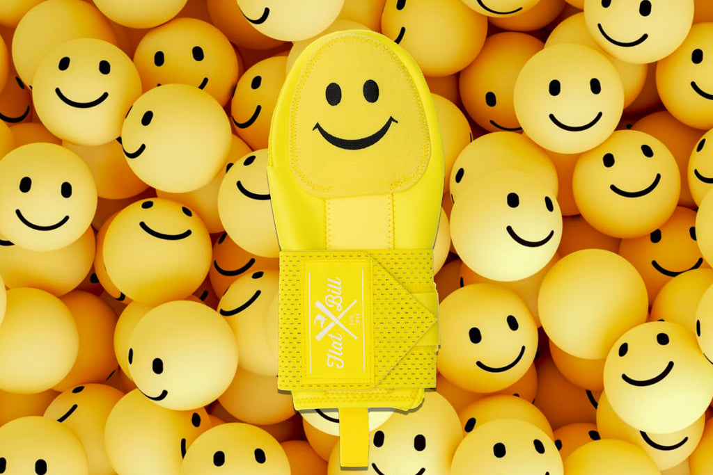 Happy Emoji Smile Sliding Mitt Flatbill