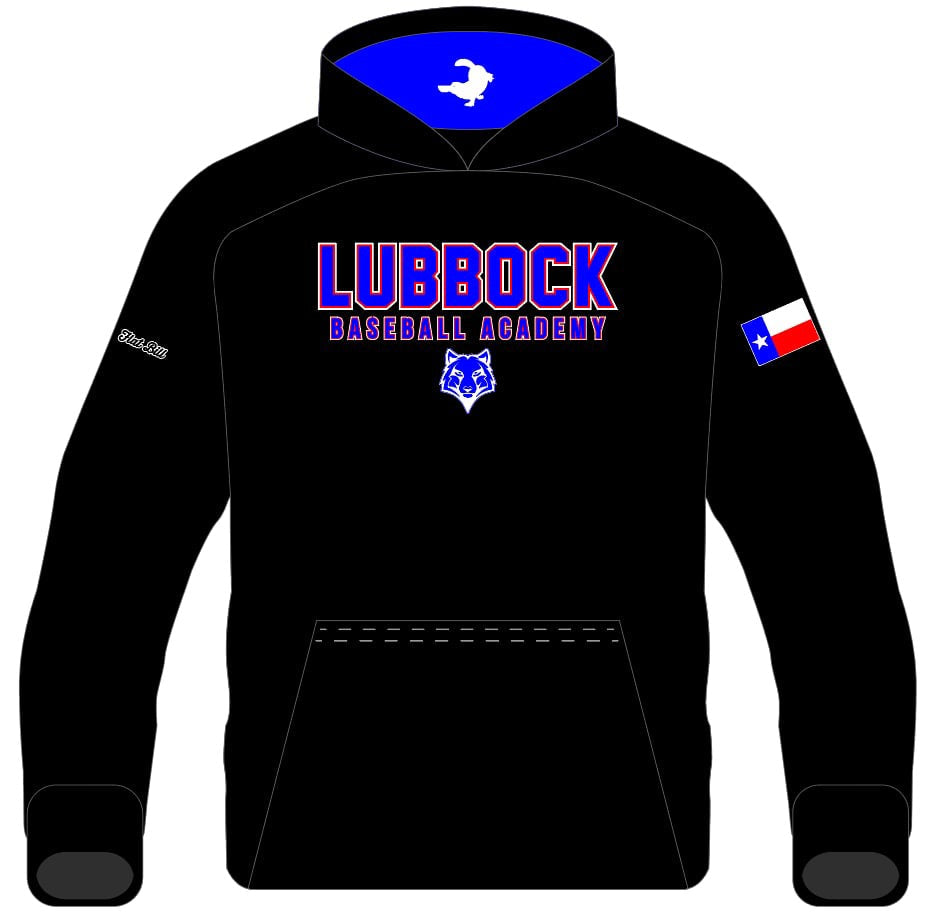 LBA "Wolf Pack" Fan Hoodie - Black Long Sleeves - Winter Thermal Hoodie