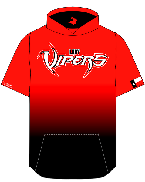 Lady Vipes Hoodie - Ombre - RED/Black