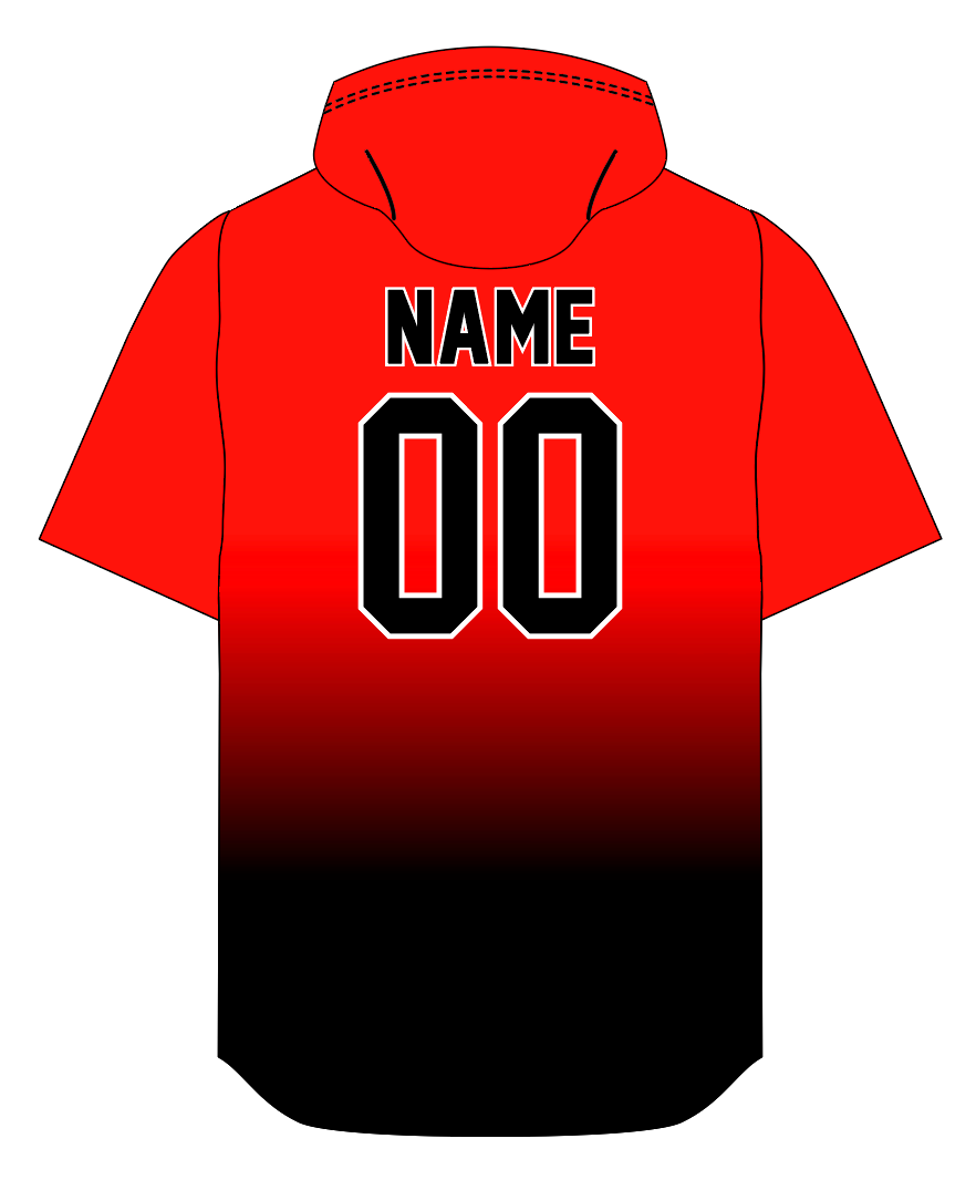 Lady Vipes Hoodie - Ombre - RED/Black