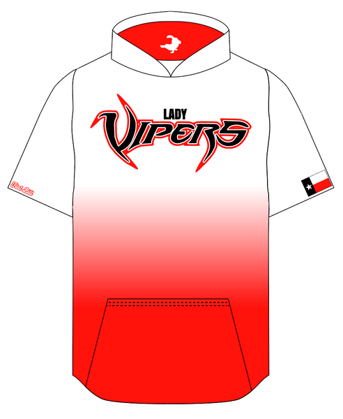 Lady Vipes Hoodie - Ombre - WHITE/Black