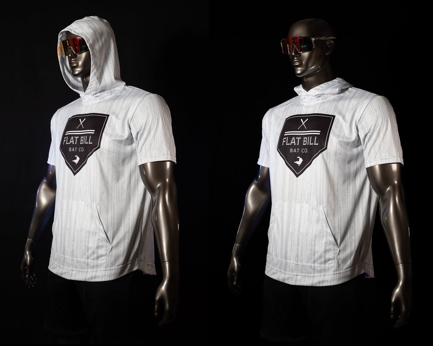 Wood Grain Bat Co - Premium Sublimated Short Sleeve Hoodie