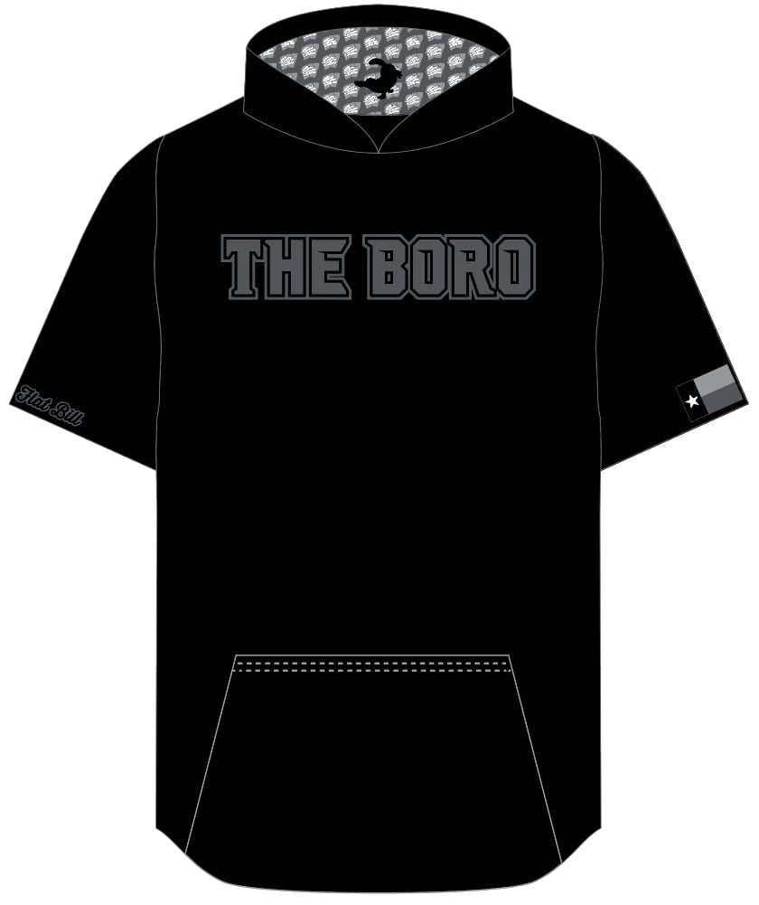 Whitesboro Hoodie - THE BORO Black - Pattern Hood