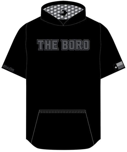 Whitesboro Hoodie - THE BORO Black - Pattern Hood