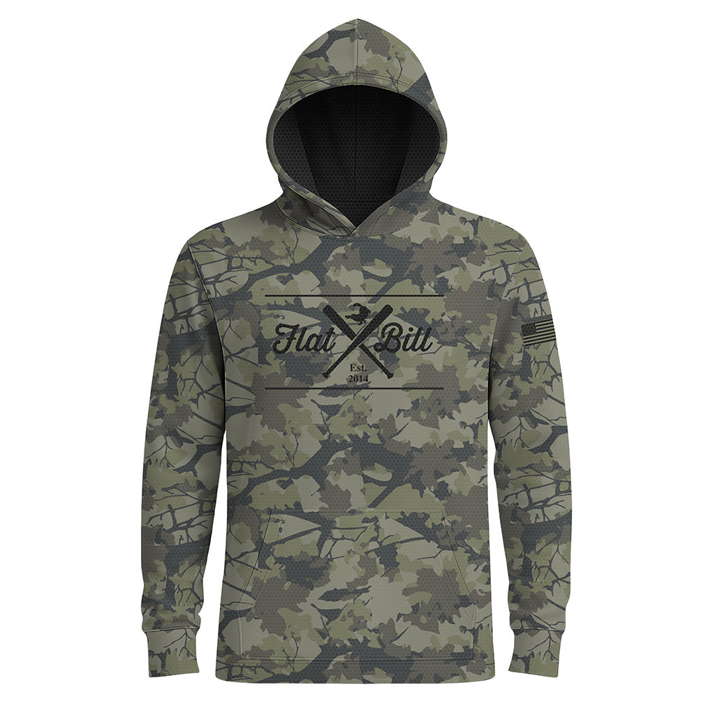 FlatBill Camo - Long Sleeves - Premium Sublimated Hoodie