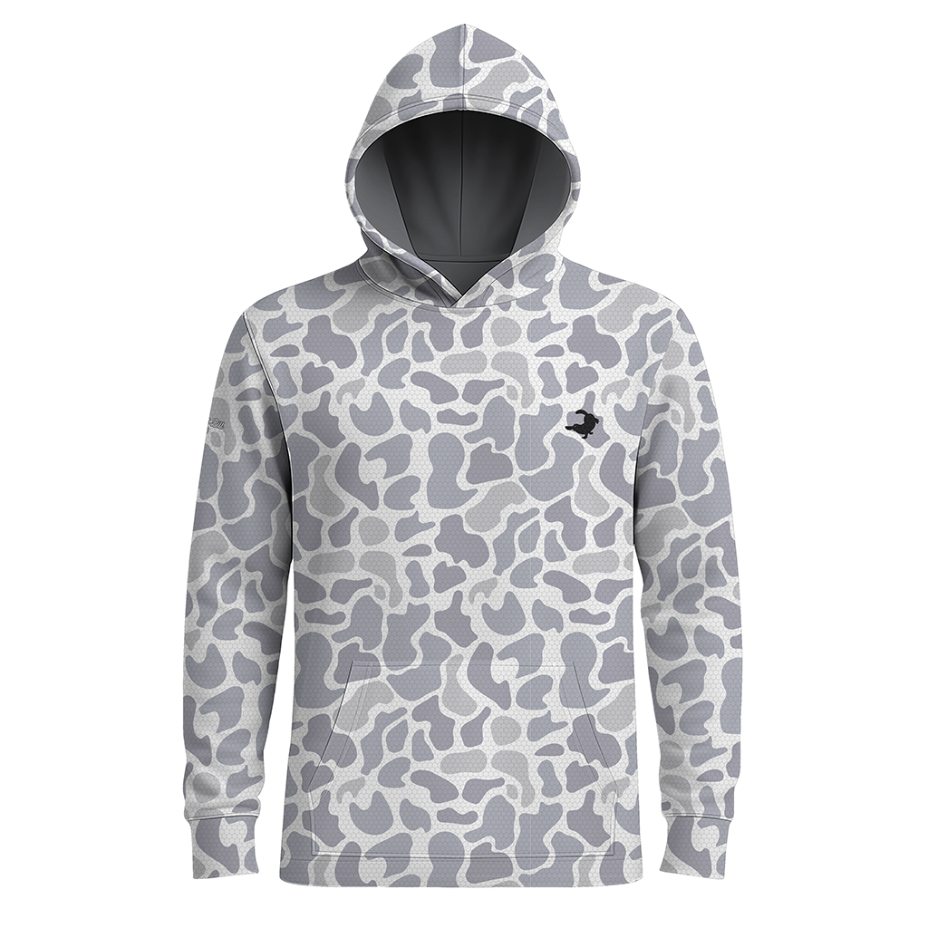 Duck Camo - Grey - Premium Sublimated Hoodie