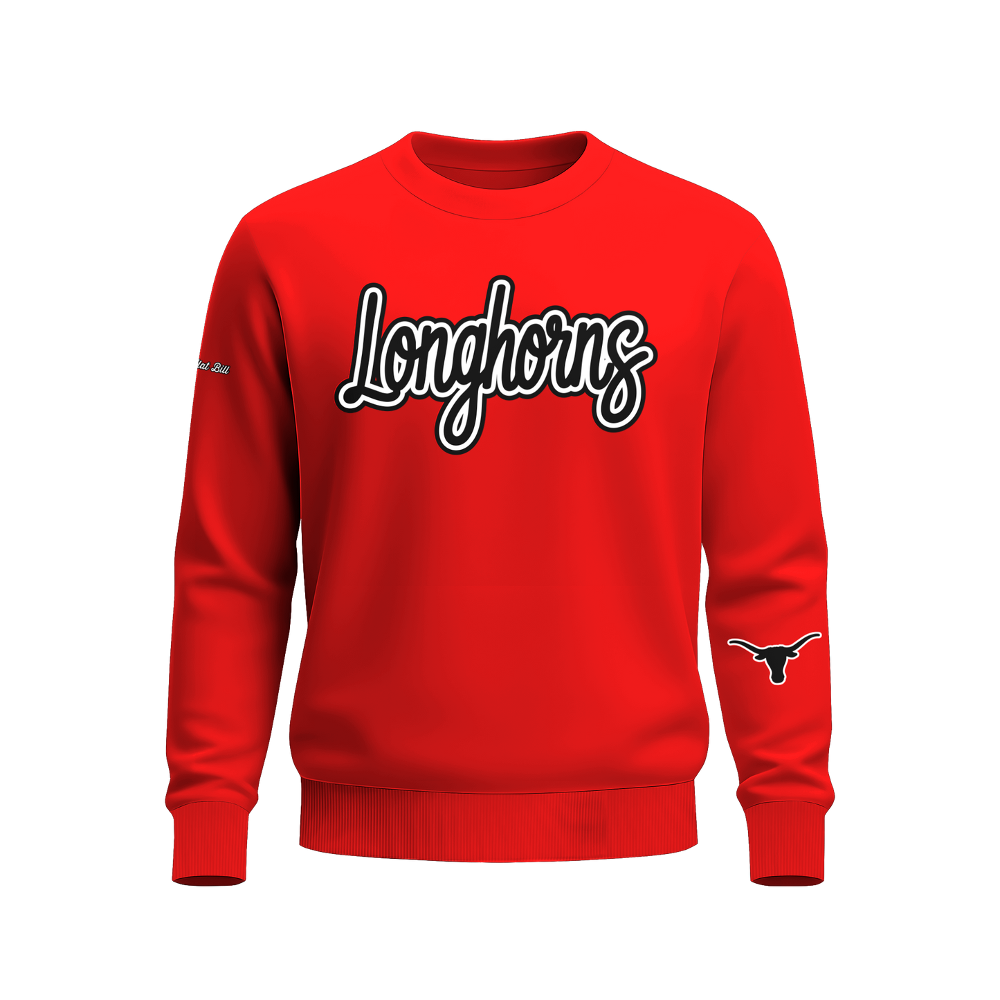 Lockney Longhorns Sweatshirt - RED - HEAVYWEIGHT