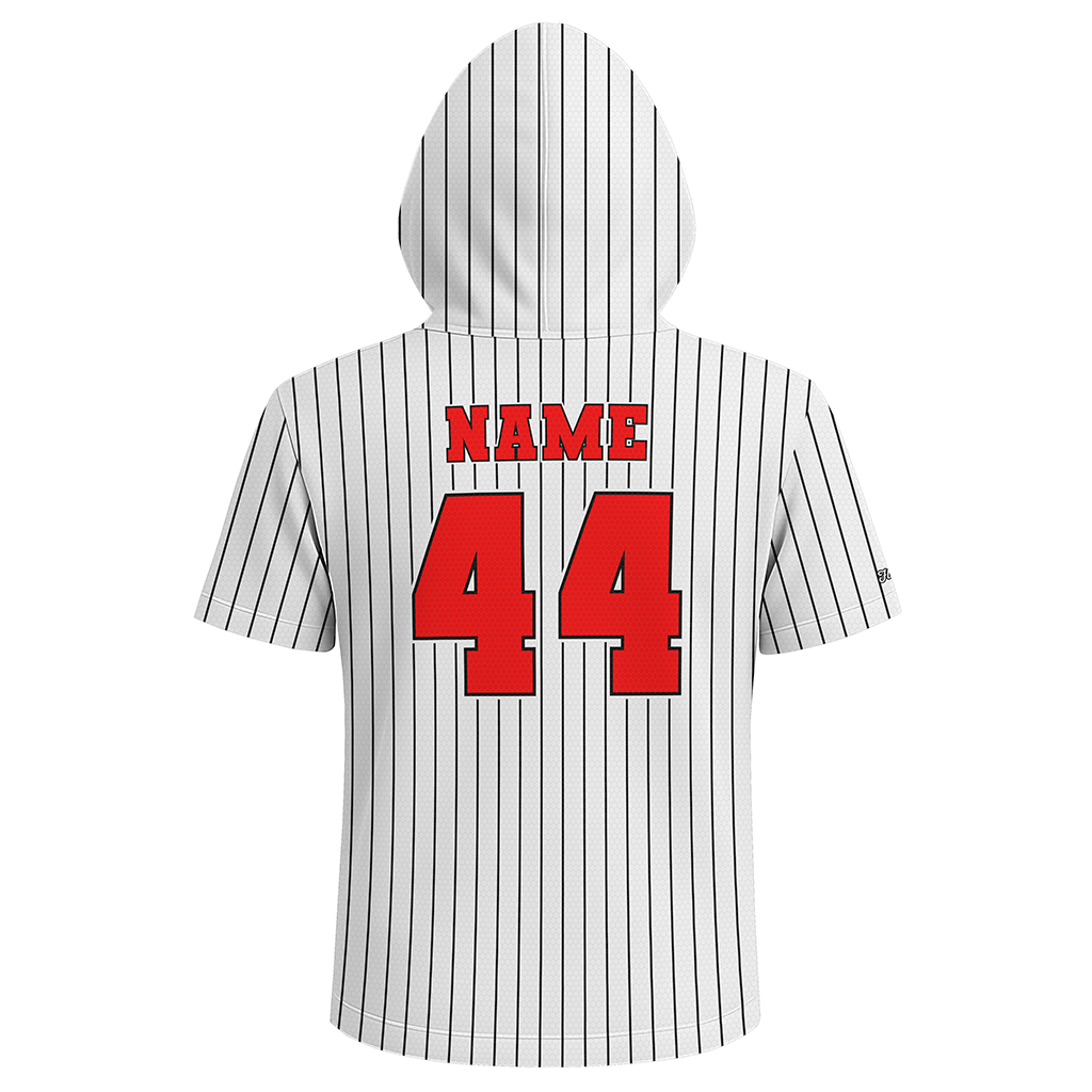 Outlaws Baseball -Short Sleeve Hoodie - Pinstripe - PRE ORDER