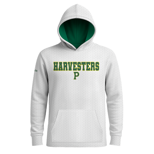 Pampa Harvesters Hoodie - Pattern Hood - White Long Sleeves - HEAVYWEIGHT - PRE ORDER