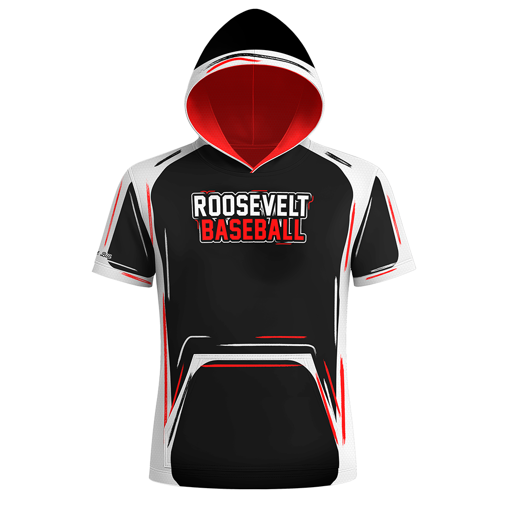 Roosevelt Baseball - Cartoon Hoodie - Black - PRE ORDER