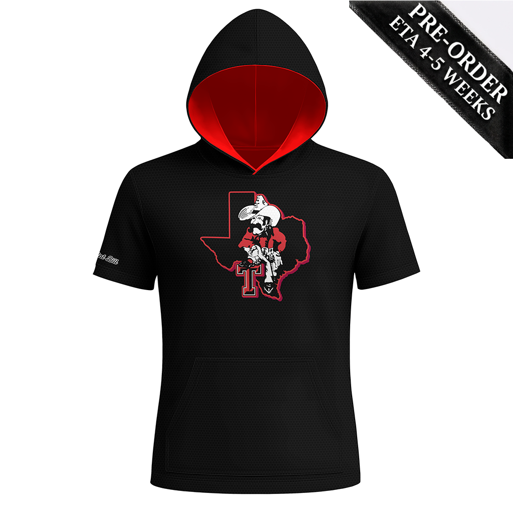 Tascosa Hoodie - Black Texas Chest Logo - PRE ORDER