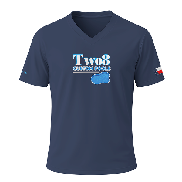 Two8 Custom Pools V-Neck - Navy - PRE ORDER