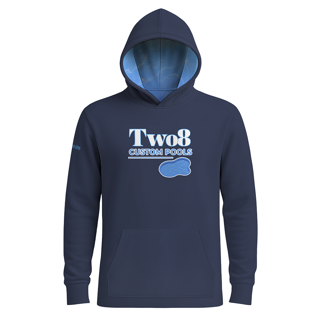 Two8 Custom Pools Hoodie - Navy - Long Sleeves - LIGHTweight - PRE ORDER
