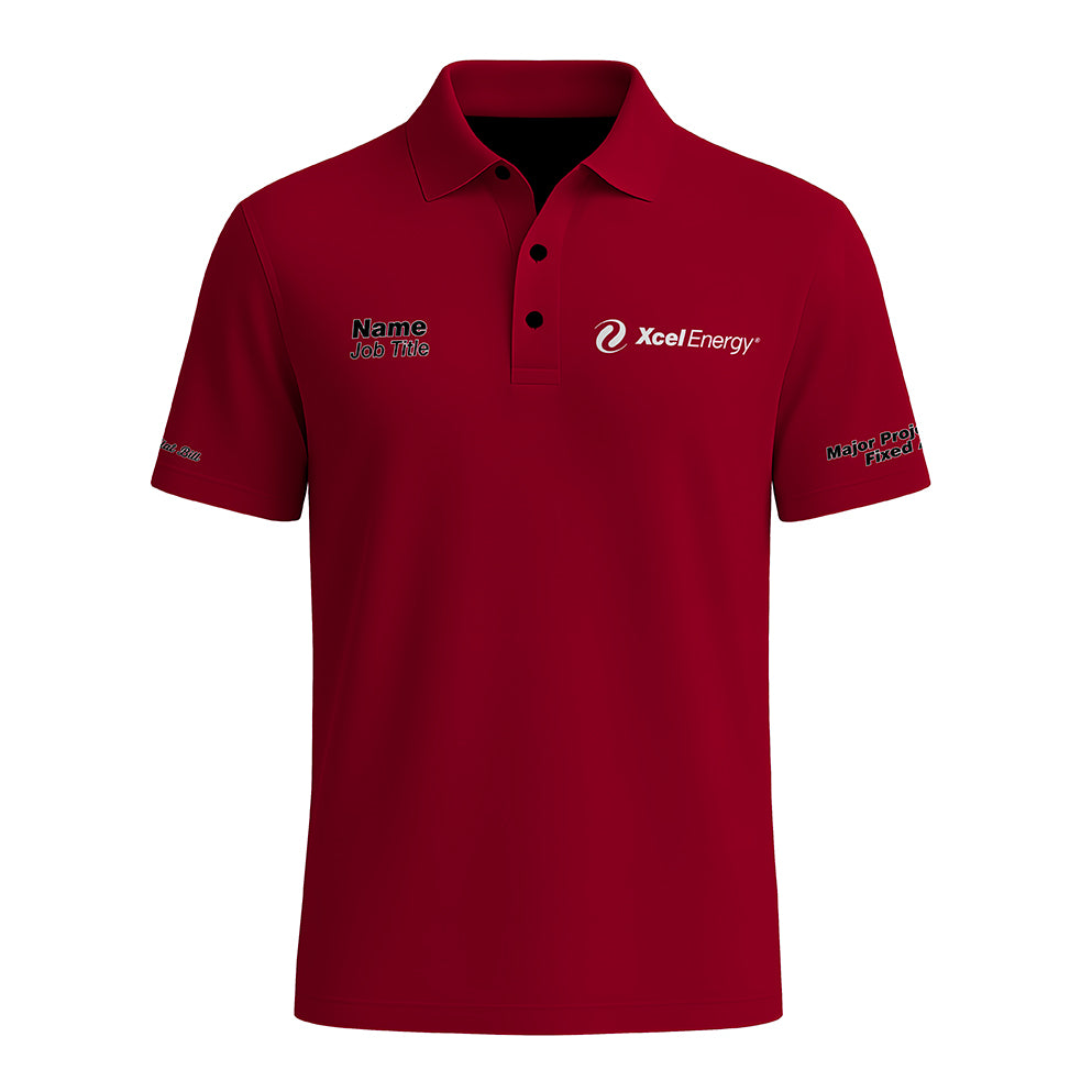 Xcel Energy - Polo - Red