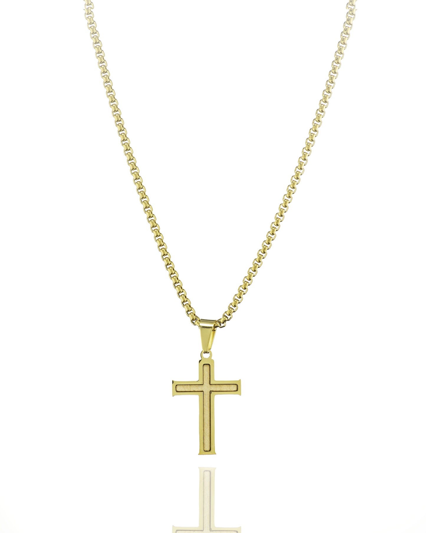 Maple Wood Inlay Cross