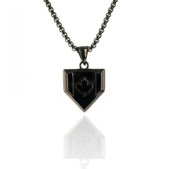 Canada Flag Home Plate Pendant