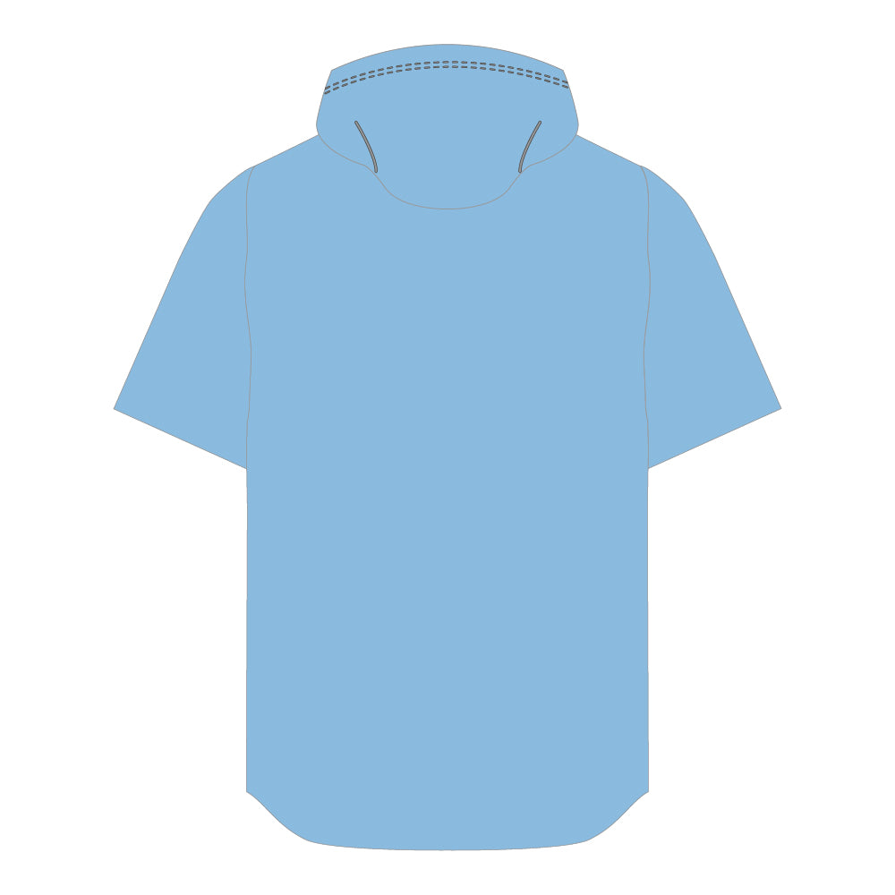 Carolina Blue and White - Premium Sublimated Short Sleeve Hoodie