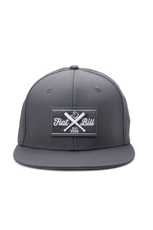 Flatbill Classic Charcoal Flex Fit Cap