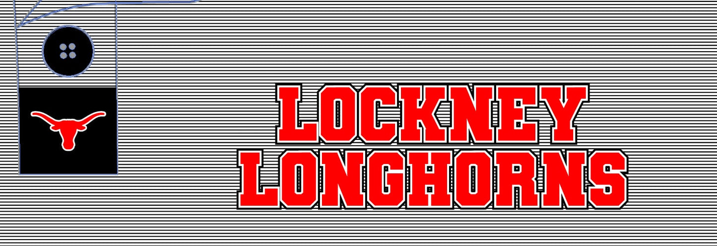 Lockney Longhorns Polo - Pin Stripes