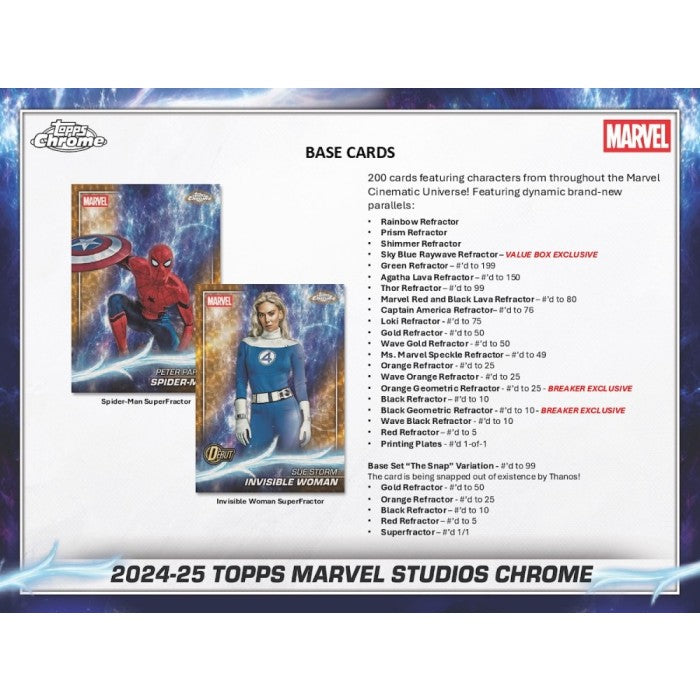 2025 Topps Marvel Studios Chrome® - Hobby Box