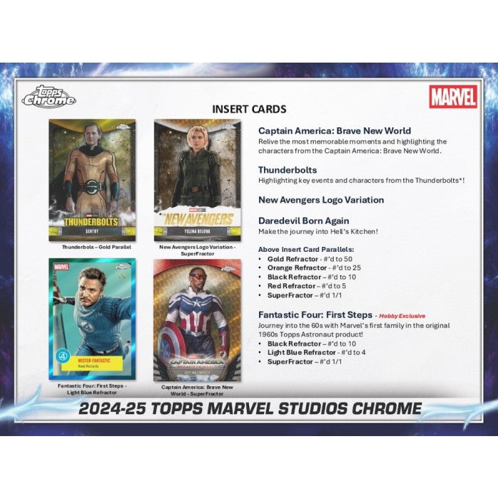 2025 Topps Marvel Studios Chrome® - Hobby Box