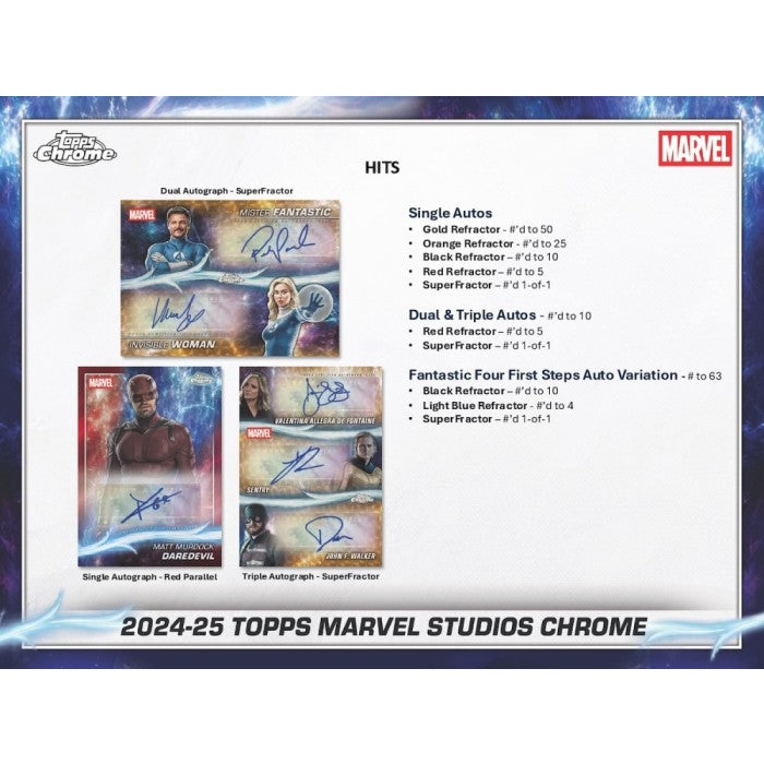 2025 Topps Marvel Studios Chrome® - Hobby Box