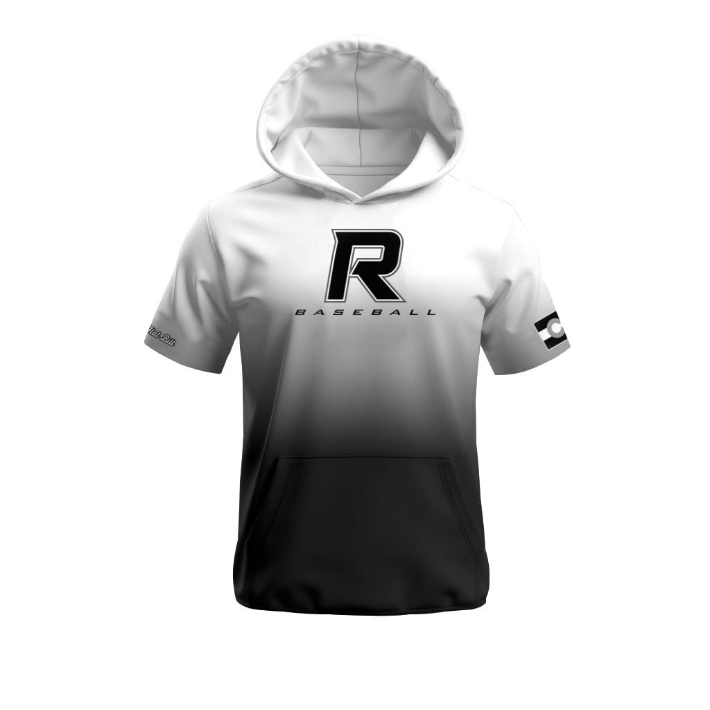 Roosevelt Fan Hoodie - White/Black Ombre - Short Sleeves *Pre Order*