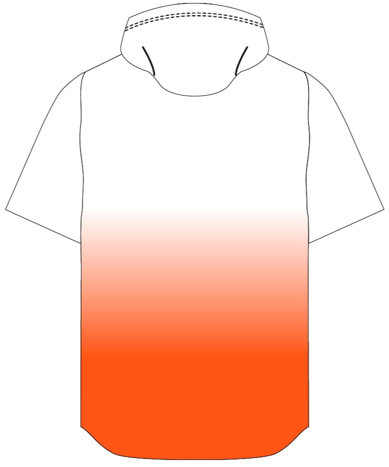 Dumas Hoodie - Ombre - Orange/White Fade