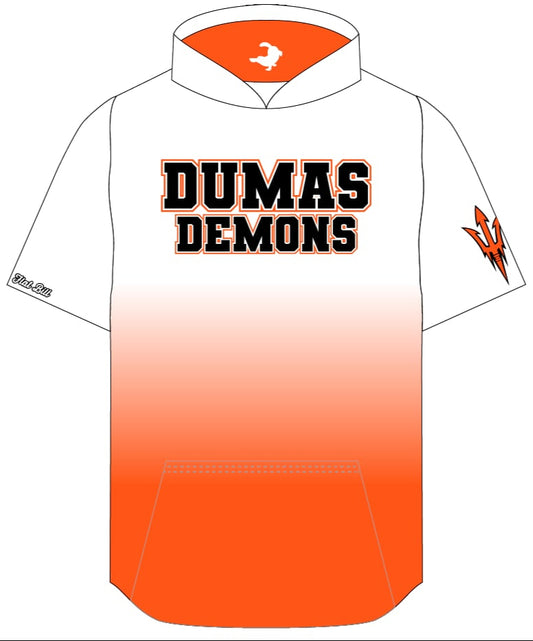 Dumas Hoodie - Ombre - Orange/White Fade
