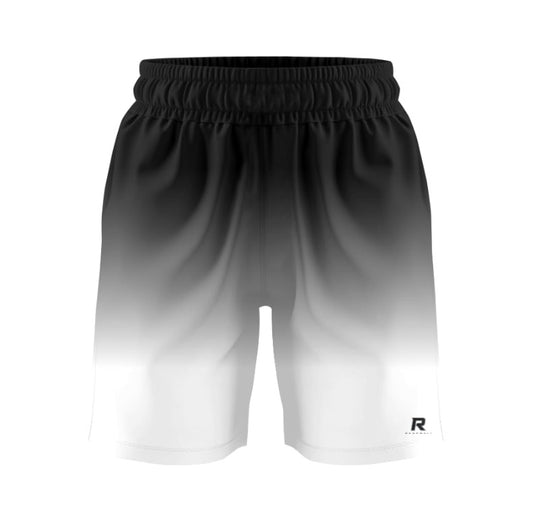 Roosevelt Fan Shorts - Black/White Ombre *Pre Order*