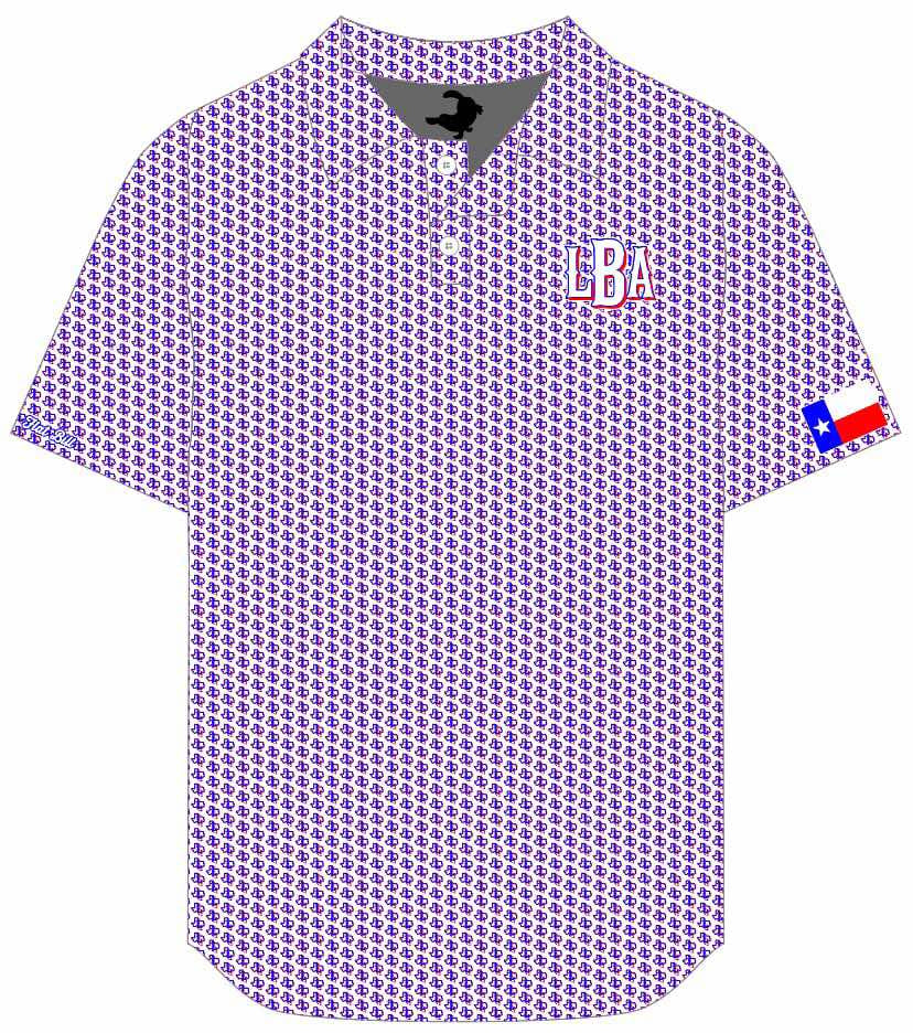 LBA Fan Polo - Pattern Short Sleeves - White