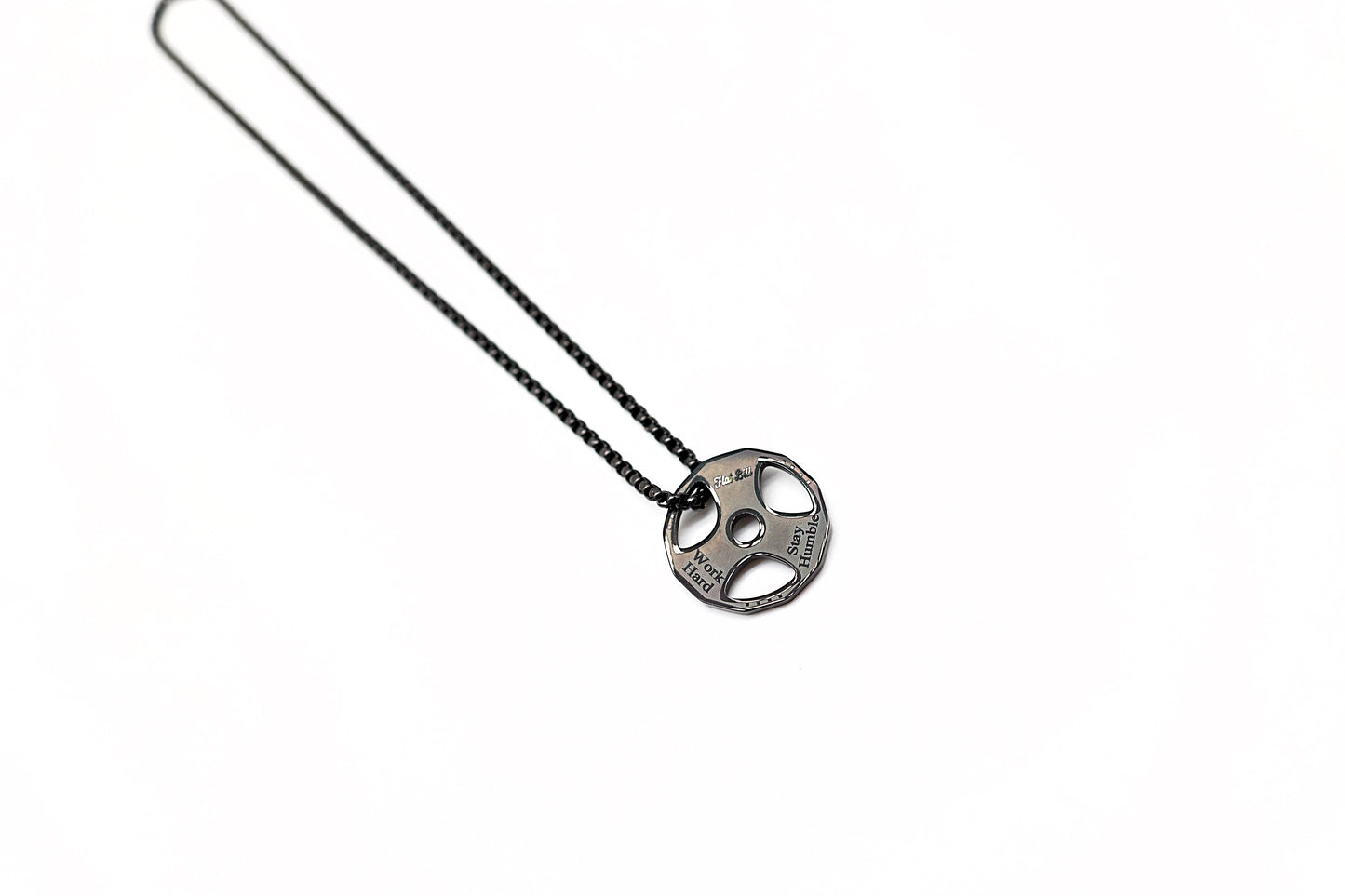 Powerlifting Weight Pendant - Black