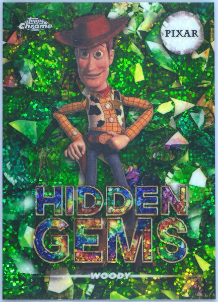 2025 WOODY Topps Chrome Disney Hidden Gems SP SSP #HG-4 Toy Story RARE Hit