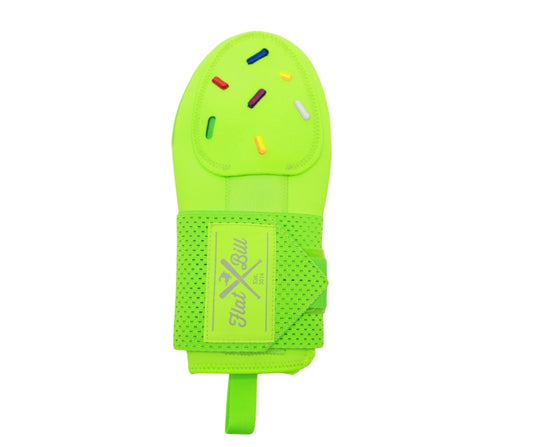 Neon Green Donut Sprinkles Sliding Mitt Flatbill