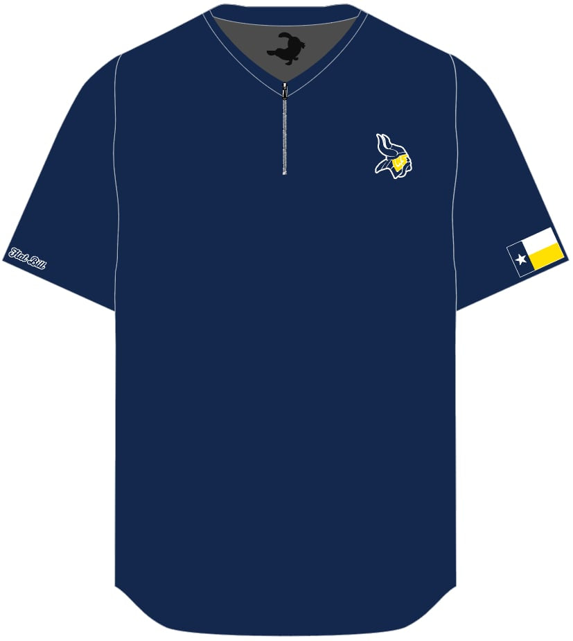 Lamar Fan 1/4 Zip - Navy - Short Sleeves *Pre Order*