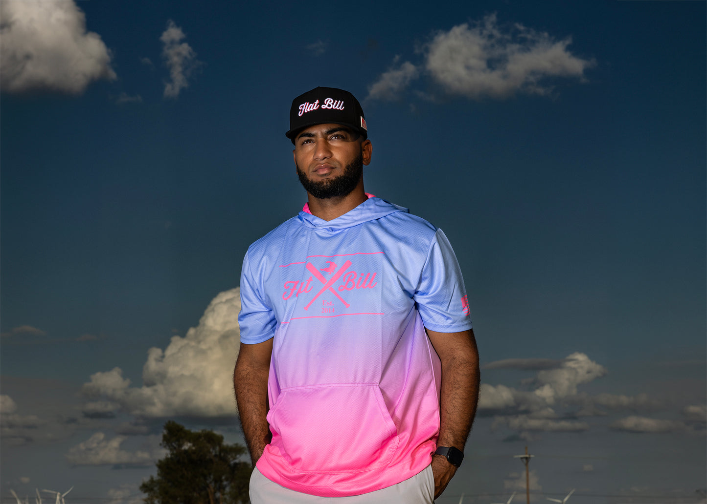 Cotton Candy Premium Sublimated Short Sleeve Hoodie