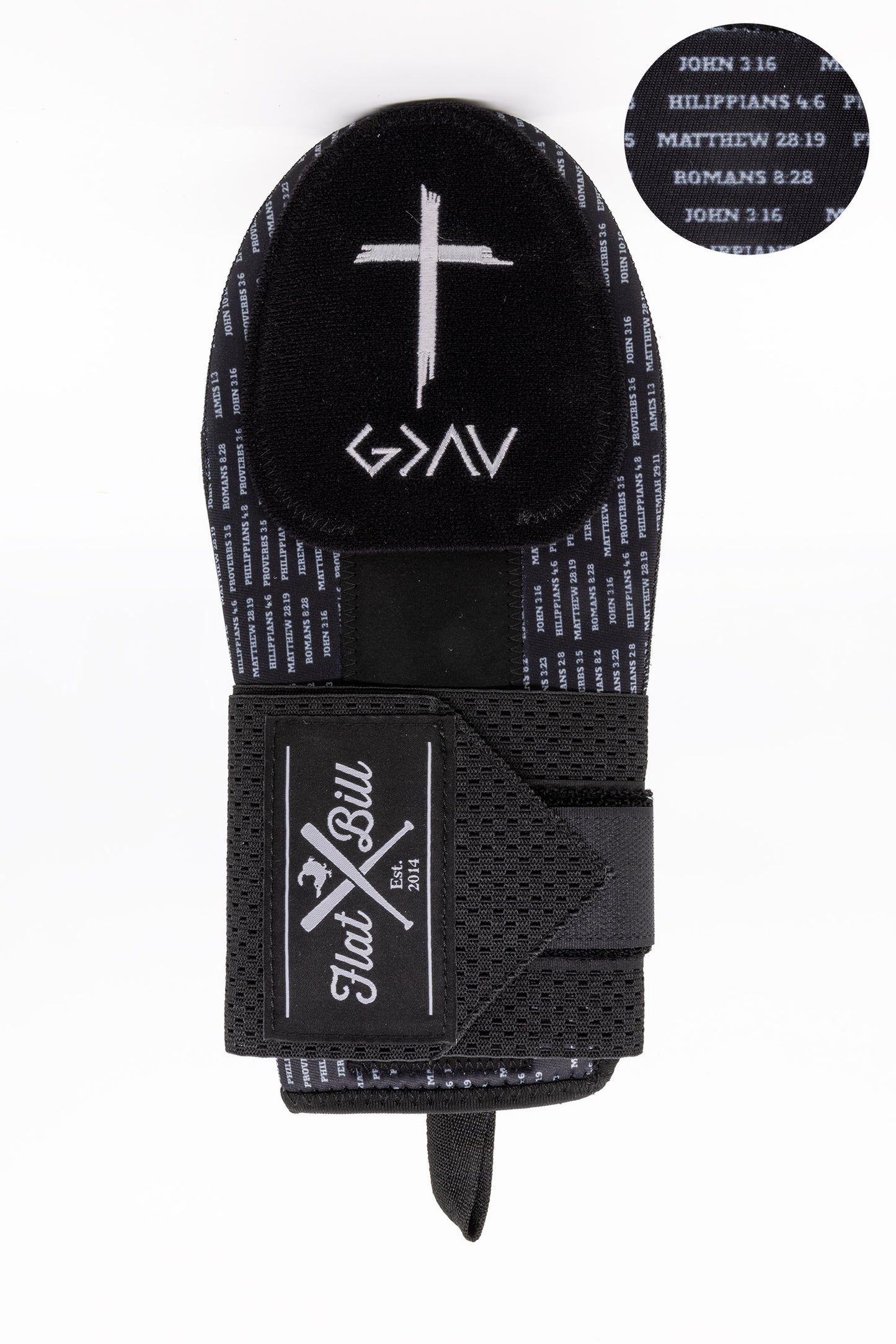 God is Greater Sliding Mitt Flatbill - BLACK