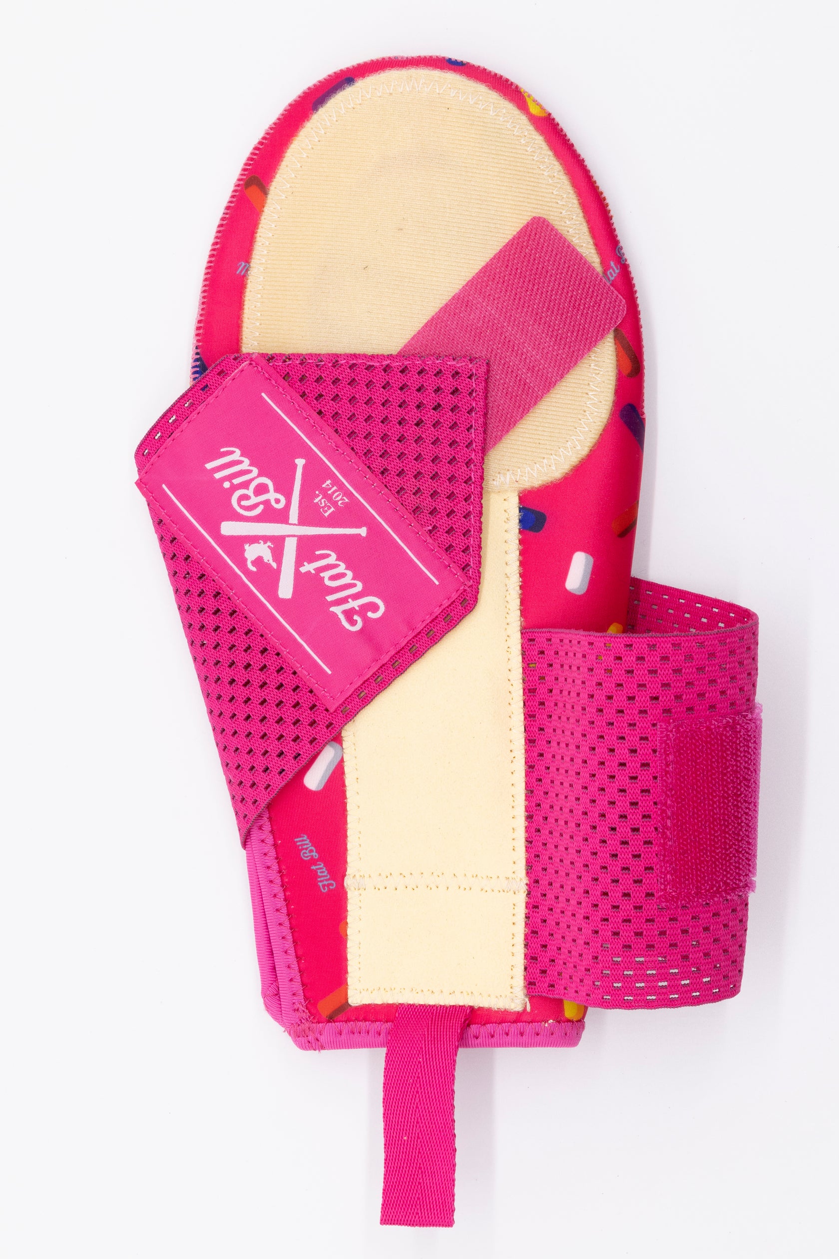 Pink Donut Sprinkles Sliding Mitt Flatbill Flatbill Baseball