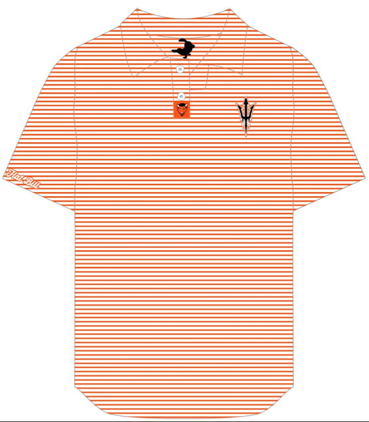 Dumas Demons - Polo - Orange Stripes