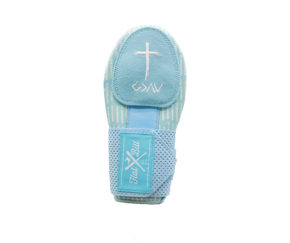 God is Greater Sliding Mitt Flatbill - Carolina Blue