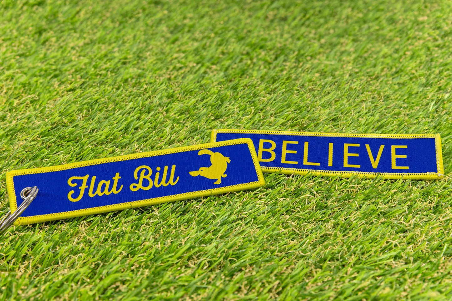 Flat Bill Flight Keychain - Believe