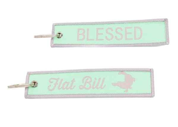 Flat Bill Flight Keychain - Blessed