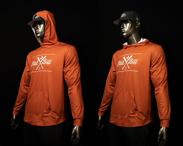 Burnt Orange  - Premium Sublimated Long Sleeve Hoodie